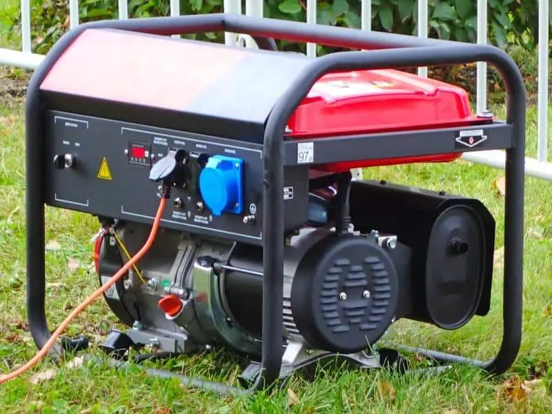 Generator on grass