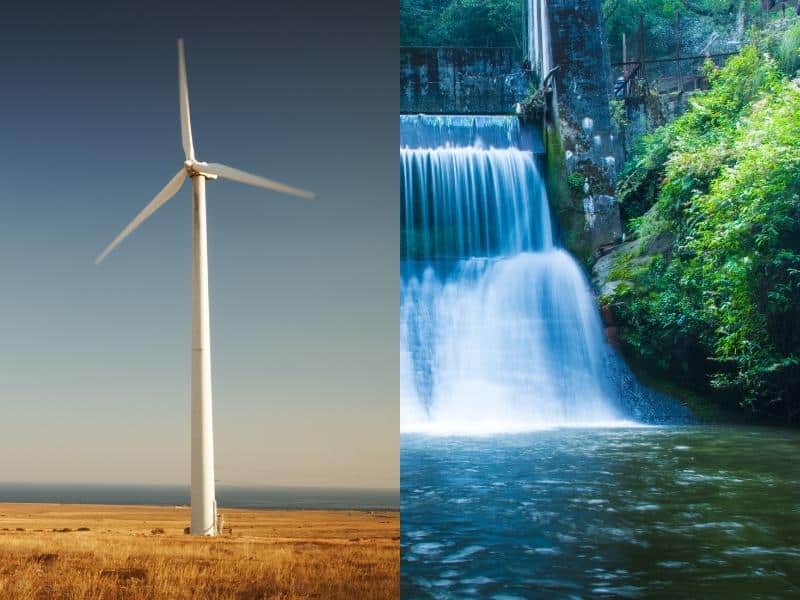 Wind tubine and hydropower