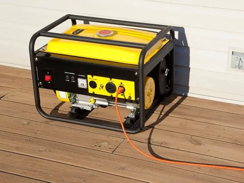 Electric generator plugged in