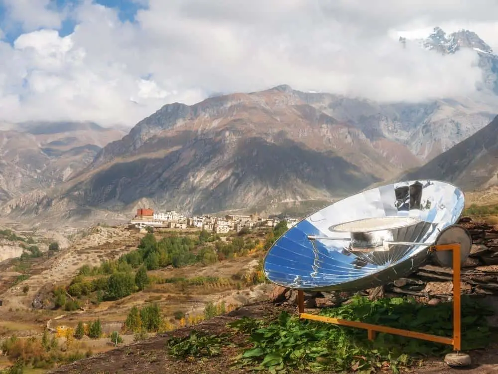 Solar cooking in the mountains