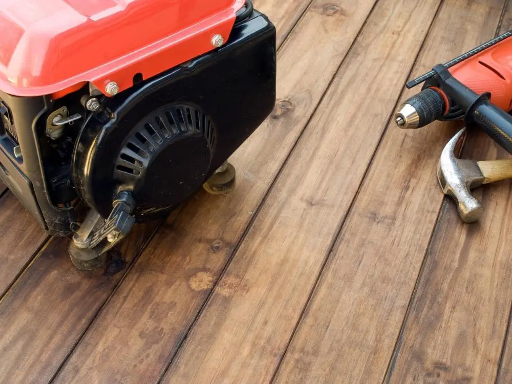 Generator and Drill On a Table