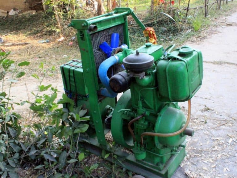Old Cast Iron Diesel Generator