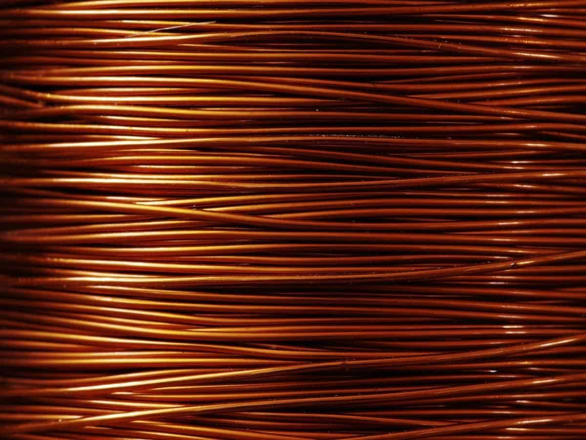 A roll of copper wire